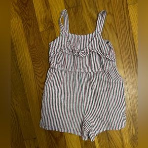 4T old Navy red white and blue romper